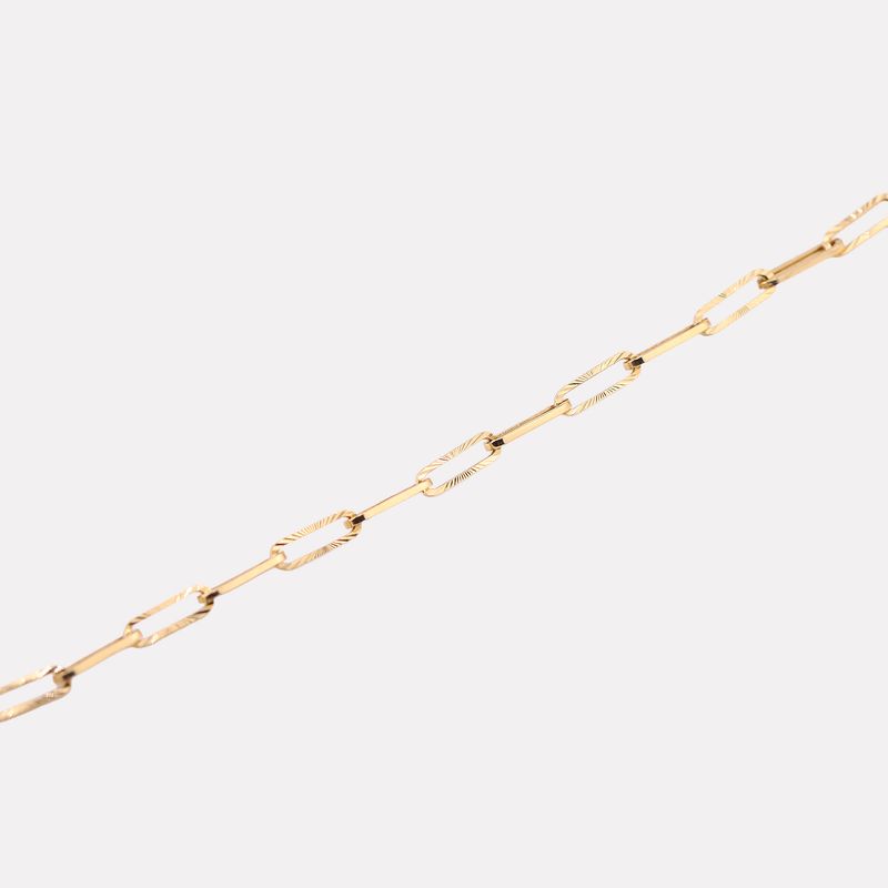 Pulsera Eslabones Relim. 14K 4g 19cm